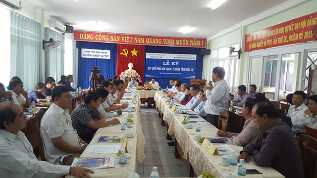 Ký kết Quy chế phối hợp quản lý giống tôm nước lợ